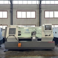 Tour CNC de précision CK6163, portée de 630 mm au-dessus du lit, pour l'usinage d'arbres et de disques