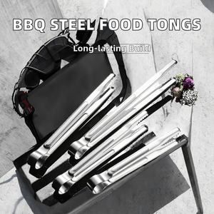 ที่คีบอาหารในครัว <span class=keywords><strong>Ironx</strong></span> ที่คีบบาร์บีคิว สแตนเลส ทนความร้อน ที่คีบขนม ที่คีบเสิร์ฟบุฟเฟ่ต์ ที่คีบสเต็ก ทำความสะอาดง่าย - Product Image 2