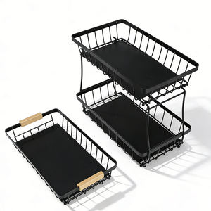 Support à fruits multi-niveaux, panier de rangement en maille creuse pour la <span class=keywords><strong>cuisine</strong></span>, le <span class=keywords><strong>salon</strong></span>, support à collations portable - Product Image 6