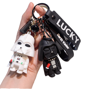 Llavero de PVC 3D con Personaje de Dibujos Animados QYS, Estilo Superhéroe Guerrero Espacial, Anillo de Goma para Llaves, Adorno para Bolsa, Regalo - Product Image 1