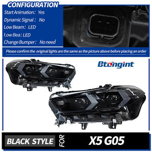 Sistema de Iluminación, Faros Delanteros para Automóviles, Aptos para Modelos BMW X5 19-25, Conjunto de Faros Delanteros G05 con Flechas de Doble Color - Product Image 4