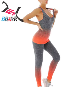 Knit Close Fitting <b>Womens</b> Vest Leggings Sets Outdoor Jogging <b>Running</b> Training Cycling Leggings Vest Set for <b>Women</b> Summer - Product Image 6