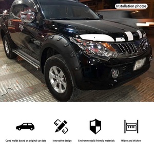 KQD Brand Flexible Car Accessories ABS 4x4 <b>Plastic</b> Black <b>Wheel</b> Arch Fender Flare MITSUBISHI L200 2019-on - Product Image 3