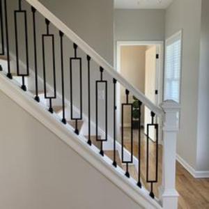 Rampe d'<span class=keywords><strong>escalier</strong></span> sur mesure finition satinée prix d'usine Main courante pour la maison ou le bureau <span class=keywords><strong>Escalier</strong></span> pour sol intérieur et extérieur - Product Image 1