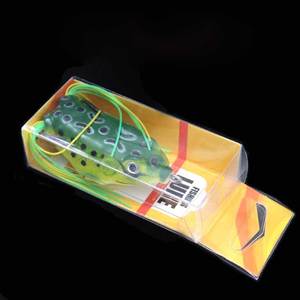 Leurre de pêche en eau douce en forme de <span class=keywords><strong>grenouille</strong></span> souple à longue queue, corps creux en PVC souple, double hameçon - Product Image 3