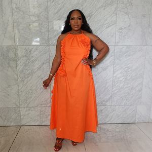 Robes africaines pour femmes Élégantes Dashiki Spaghetti Strap Rose Red Maxi Dress Ladies Traditional African Clothing Fairy Dresses - Product Image 4