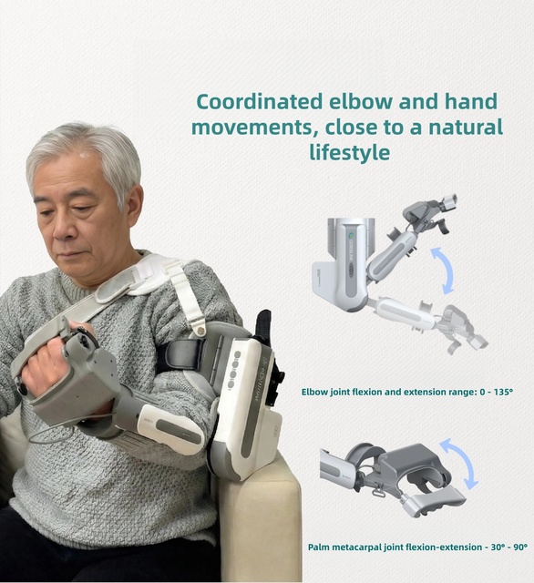 Source Factory Medical Upper Limb Rehabilitation Exoskeleton Portable Household Model Hand Rehabilitation Robot