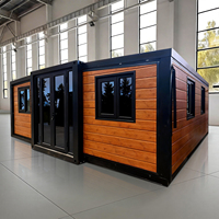 Evermore Luxury Breathable Farmhouse Prefabricated 20ft Foldable 4 Bedroom Mobile Home with Wheels Store Container