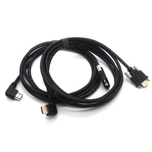Fiche mâle <span class=keywords><strong>HDMI</strong></span> avec double vis de fixation de verrouillage vers adaptateurs <span class=keywords><strong>HDMI</strong></span> à angle latéral Câble personnalisé industriel composite haute définition - Product Image 6