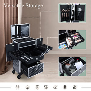 <span class=keywords><strong>Valise</strong></span> à roulettes la plus populaire, <span class=keywords><strong>valise</strong></span> de coiffure dorée, chariot de <span class=keywords><strong>coiffeur</strong></span>, technicien en ongles, maquilleur <span class=keywords><strong>professionnel</strong></span>, grande <span class=keywords><strong>valise</strong></span> - Product Image 4