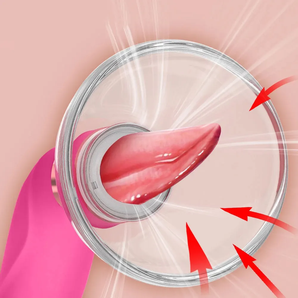 섹스 토이 구강 음핵 음부 빨기 핥는 혀 음핵 젖꼭지 자극기 진동기
