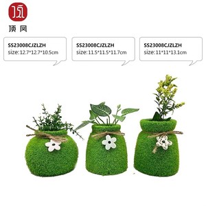 <span class=keywords><strong>Vase</strong></span> sphérique en mousse floquée, design mural simple personnalisé, pour ornement de jardin extérieur - Product Image 3