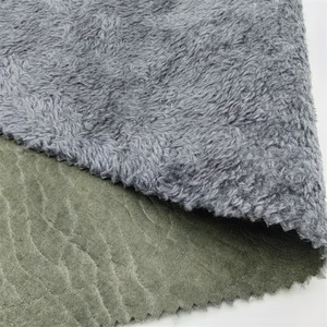 Veste d'extérieur Manteau Cuir <span class=keywords><strong>Comme</strong></span> Stratifié Sherpa <span class=keywords><strong>Deux</strong></span> Couches Polyester Tissu - Product Image 2