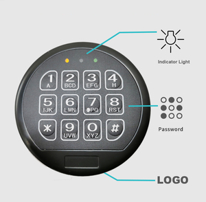 Contraseña digital inteligente Perno oscilante Cerradura de seguridad electrónica Antirrobo Caja fuerte de aleación de zinc para caja fuerte para armas/Caja de seguridad para cajeros automáticos - Product Image 6