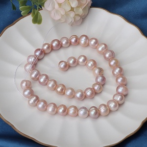 Perle Naturali d'Acqua Dolce a Filo Singolo, Forma Rotonda 9-10mm, Lunghezza 35-36cm, 40 Pezzi per Decorazione Unghie - Product Image 4