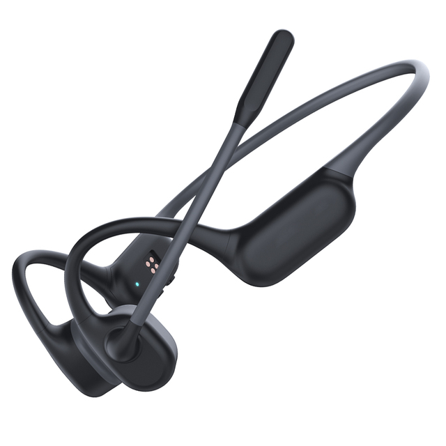 Factory Customized Bone Conduction Telephone Headsets With External Microphone Bone Conduction Telephone Headphones With Mic