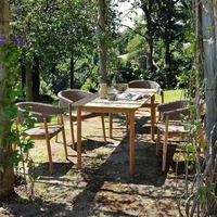 Ensemble de chaises de salle à manger en rotin de style minimaliste moderne, modèle SM-106, pour villas, jardins, balcons en plein air, usage de loisirs