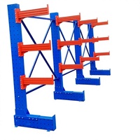 Étagère cantilever robuste et réglable en acier au carbone Q235B pour le stockage de tuyaux en acier, de profilés et de matériaux longs