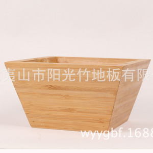 ชามไม้ไผ่และไม้จากโรงงานฝูเจี้ยน ชามสลัด ชามราเมนญี่ปุ่น ชามไม้ไผ่สีพื้น ภาชนะสำหรับใช้ในบ้าน - Product Image 2