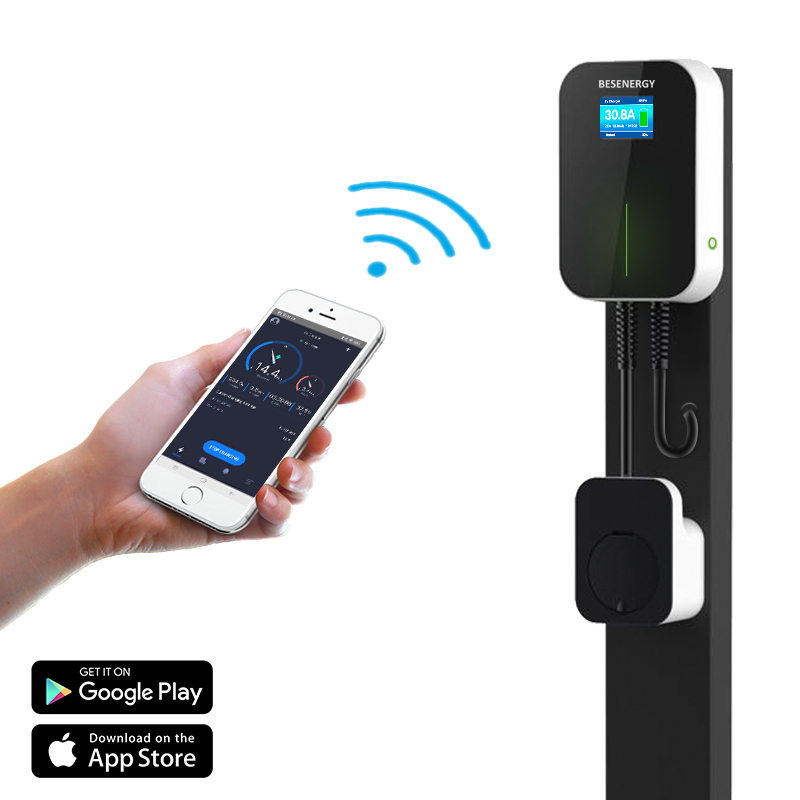 IP 66 APP 22kw wallbox электромобиль зарядная станция с розеткой