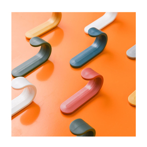 Cintres muraux de porte auto-adhésifs en forme de <span class=keywords><strong>J</strong></span>, 10 pièces, prix d'usine, crochet en plastique sans Trace, livraison rapide, crochet de poinçonnage gratuit - Product Image 3