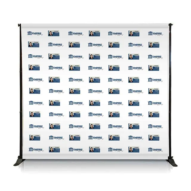 custom design printed Large Format Photobooth Event Backwall Step and Repeat Backdrop Banner Stand