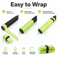 Venta al por Mayor de Overgrips Antideslizantes y Absorbentes de Sudor para Raquetas de Bádminton, Pickleball, Tenis de Playa y Pádel, Fabricados en PU