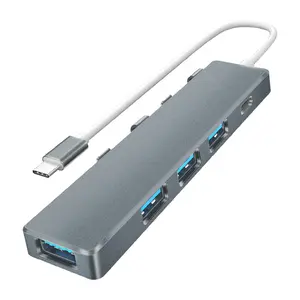 Hub USB-c 5 en 1 ADS-301c adaptateur multi-répartiteur 1 * USB3.0 + 3 * USB2.0 + Thunderbolt 4 Station d'accueil Hub multi-5 ports type-c