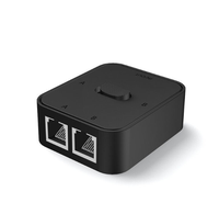 Répartiteur Réseau USB Haute Qualité 1 vers 2, Câble d'Alimentation, Adaptateur Internet RJ45 1000 Mbps Haute Vitesse pour Câble Cat 5/5e/6/7/8 Ordinateur