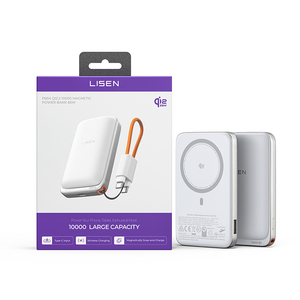 LISEN Qi2.2 25W <span class=keywords><strong>Chargeur</strong></span> Magnétique Portable Sans Fil 10000mAh Batterie <span class=keywords><strong>Externe</strong></span> à Charge Rapide pour <span class=keywords><strong>iPhone</strong></span> 16 17 Pro Max - Product Image 1