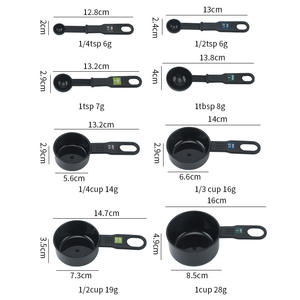 Cuillère doseuse en plastique noir 1/4 tasse, qualité alimentaire, pour grains et poudre de café - Product Image 4