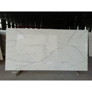 SH8501 Chất Lượng Tốt Nhất Giả Calacatta Trắng Thạch Anh Tấm Cho Nhà Bếp Countertop - Product Image 2
