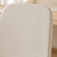 Chaise de salon empilable moderne et minimaliste QINUO en polypropylène blanc
