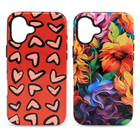 Coques de téléphone vierges 2-en-1 pour sublimation 3D, robustes, pour iPhone 17, 16, 15 Pro Max