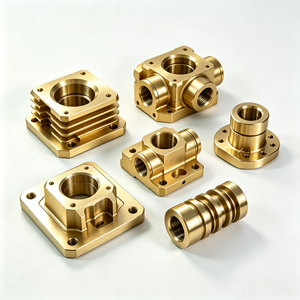 OEM Custom CNC Machined Valve Block, Aluminum Brass Stainless Steel Hydraulic Manifold Block, Precision <b>Fluid</b> Control Components - Product Image 1