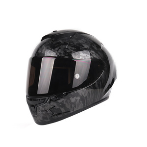 Casco Integral de Motociclismo de Carreras, Carcasa de ABS con Impresión por Transferencia de Agua, Patrón Forjado, Certificado DOT CE - Product Image 2