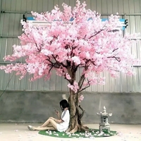 Arbre à fleurs artificiel rose de 400 cm, cerisier en fleurs, décoration pour mariage, Noël, Nouvel An, Pâques - Fabriqué en plastique et fibre de verre, marque HG