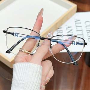 Gafas de Sol de Ojo de Gato de Aleación con Cambio de Color Retro de Moda 2025 con Logotipo Personalizado, Montura Metálica de Media Montura, Anti Luz Azul, Fotocromáticas - Product Image 2