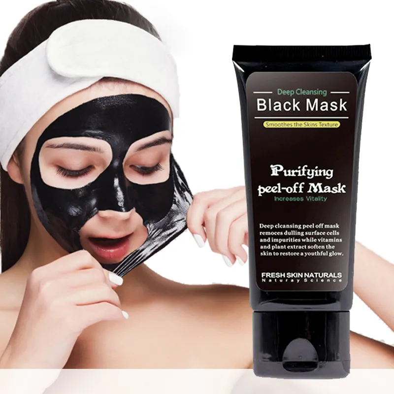 OEM Masker Hitam Kupas Wajah Penghilang Komedo Arang Bambu Kecantikan Lembar Korea