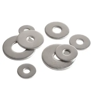 Factory Wholesale Price Galvanized Steel Stainless Steel 304/316 DIN125 Flat Washer