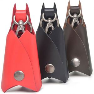 Expédition rapide Porte-clés chauve-souris en cuir pour clés de voiture, étui en cuir PU, porte-clés, cadeau d'Halloween pour femmes et hommes, livraison rapide - Product Image 4