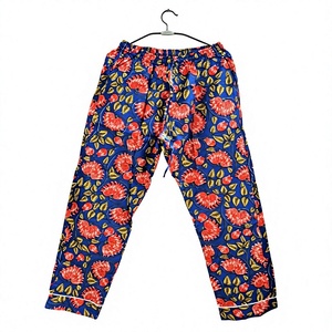 Ensemble pyjama en coton 100% à imprimé floral, manches courtes, vêtements de nuit tissés, vêtements de détente, cadeau pour elle - Product Image 6