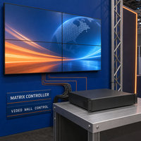 Layar Video Wall LCD IPS 46 Inci dengan Bezel 3.5mm, Kontroler Matrix Splicing, Kecerahan 700cd/m untuk Stan Pameran Dagang