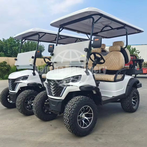 EW2048K 2 + 2 sièges 4 sièges sièges style requin voiturette de golf électrique chariot de golf intelligent batterie au lithium - Product Image 1