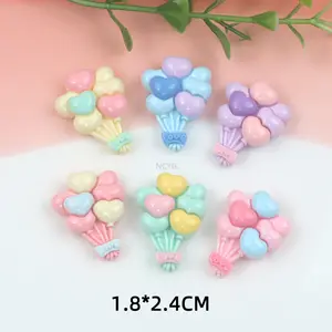 Новые мини-Симпатичные Мультяшные цветные воздушные шары из смолы кабошон скрапбук Diy Ювелирные изделия шпильки аксессуары для украшения вечеринки ремесло