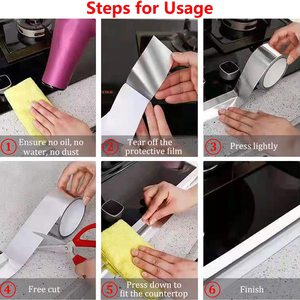 Aluminum Foil Tape, HVAC Ductwork Sealing Tape for Insulation, Heat Resistant Adhesive Tape for AC Ducts, Pipes & Construction - Product Image 5