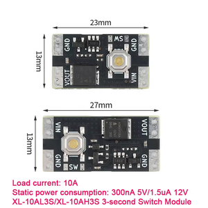 <span class=keywords><strong>3</strong></span>-Second 3S สลับโมดูลกดยาวสวิตช์10A กระแสไฟฟ้าใช้พลังงานต่ำ300nA 5V 1.5uA 12V แรงดันไฟฟ้ากว้าง<span class=keywords><strong>3</strong></span>.5-5.4V - Product Image 4