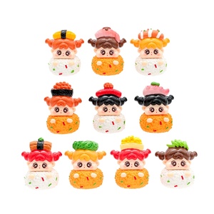 Mignon sushi série <span class=keywords><strong>QQ</strong></span> filles mignon poupée résine bureau petits ornements marée jouer tremble vivre aveugle sac en gros - Product Image 5