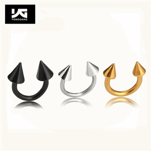 Anello del sopracciglio dell'<span class=keywords><strong>acciaio</strong></span> inossidabile dei monili penetranti del corpo femminile dell'<span class=keywords><strong>acciaio</strong></span> 316L della curva di prezzi economici all'ingrosso - Product Image 6