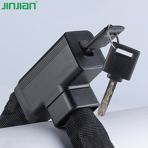 Antivol <span class=keywords><strong>de</strong></span> chaîne <span class=keywords><strong>de</strong></span> vélo haute sécurité Jinjian, robuste, pour vélo, moto, VTT, avec clé et verrouillage automatique - Product Image 4